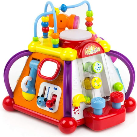 Toysery Baby Activity Center ? Toddler Kids Learning & Skill Development Cube with Lights & Music. Enhance Skill Development with a 15 in 1 Game Functions Toy