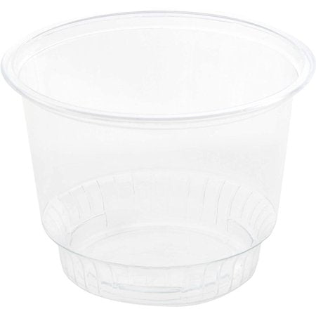 50 Pack 8 oz Disposable Plastic Dessert Cups with Dome Lids for Parfait, Ice Cream & Yogurt, Mini Clear Snack Bowls
