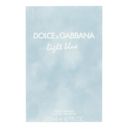 Dolce & Gabbana Light Blue Eau de Toilette, Cologne for Men, 6.7 Oz Full Size, 6.7 oz