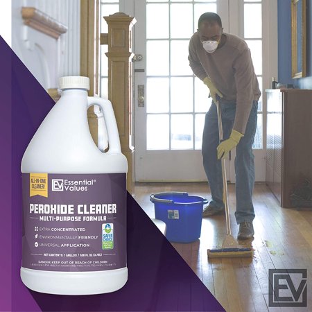 Essential Values Peroxide Cleaner 5% (Gallon / 3.78 L) Multi-Purpose, Citrus Fragrance