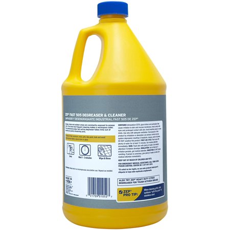 Zep Fast 505 Cleaner & Degreaser 1 Gallon ZU505128 (Case of 4) Industrial Strength