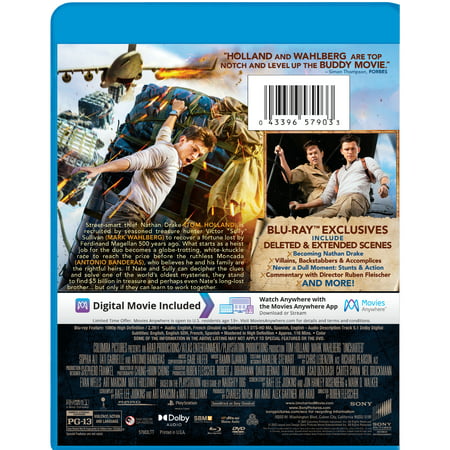 Uncharted (Blu-ray + DVD + Digital Copy)