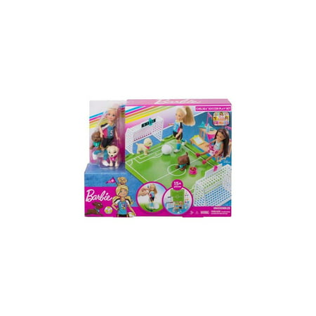 Barbie Dreamhouse Adventures 6-inch Chelsea Doll with Soccer Playset and Accessories