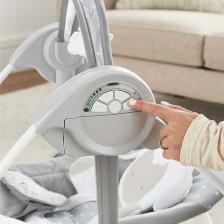 Ingenuity Soothe 'n Delight 6-Speed Portable Baby Swing with Music - Cuddle Lamb (Unisex)Cuddle Lamb,