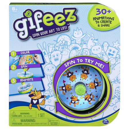 Gifeez, Spinning GIF Art Studio, Creates Over 30 Custom Animations, for Kids Aged 6 and up
