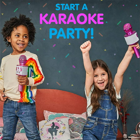 Move2Play Kids Star Karaoke, Kids Bluetooth Microphone, + 15 Pre-Loaded Nursery Rhymes, Boy & Girls Toy, Gift for 2, 3, 4, 5, 6+ Years OldPurple,