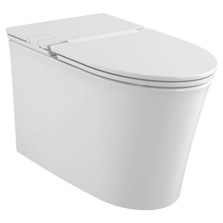 American Standard Studio S 1-piece 1.0 GPF Single Flush Elongated Low-Profile Toilet in White, Seat Included, White