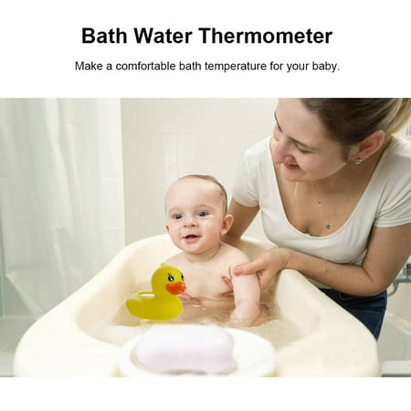 Bath Water Thermometer Bathroom Infant Baby Toy Rubber Duck for Children Shower Temperature Gauge