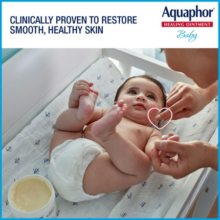 Aquaphor Baby Healing Ointment Advanced Therapy Skin Protectant, 7 Oz Tube, 7 Ounce (Pack of 1)