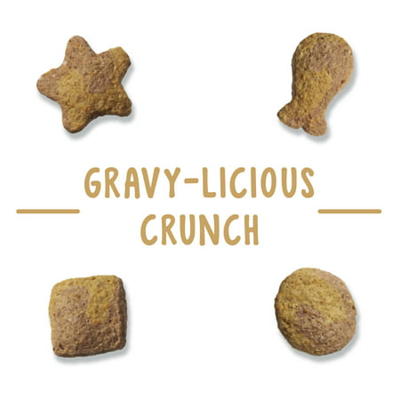 Friskies Cat Treats, Party Mix Crunch Gravylicious Chicken & Gravy Flavors, 2.1 oz. Pouch, 2.1 oz