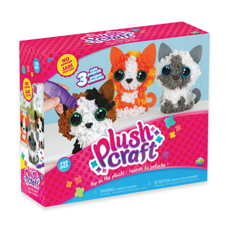 PlushCraft Craft by Numbers Fabric Figures Kit - 3D Mini Kitten Club, FT-yw