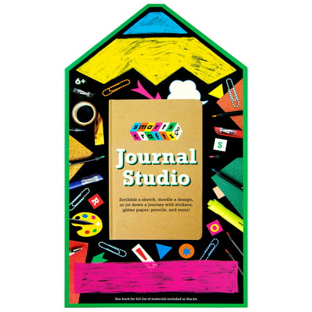 Smarts & Crafts Unisex Make Your Own Hardbound Journal Studio Kit, 33 Pieces for Kids & Teens