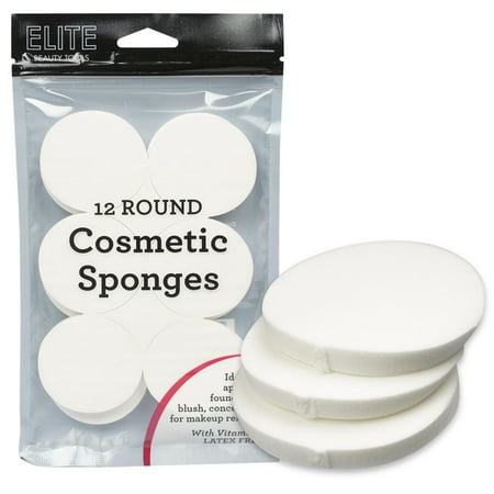 Foam Round Makeup Sponge Applicators, 24 Pcs
