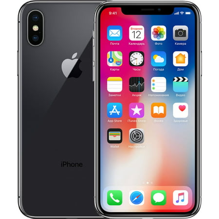 Apple iPhone X 64GB 256GB All Colors - Factory Unlocked Cell Phone - Good Condition, Gray