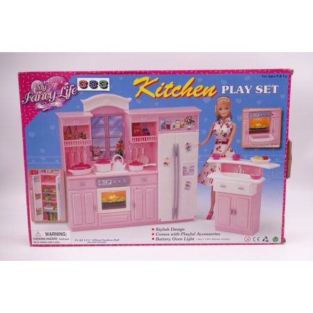 My Fancy Life Kitchen Play Set for 11.5" dolls & Dollhouse Furniture By TKT