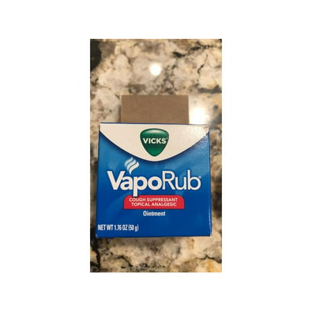 Vicks VapoRub Topical Cold & Cough Suppressant Ointment Gel, 1.76oz, 2-Pack