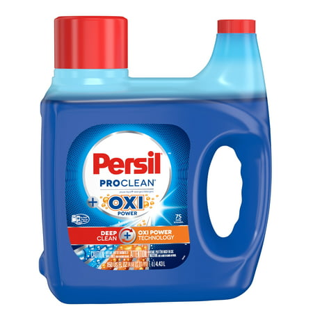 Persil ProClean Liquid Laundry Detergent, High Efficiency (HE), Plus OXI Power, 150 Ounce, 75 Total Loads, 150