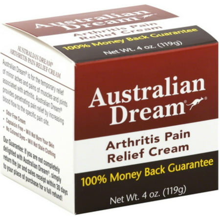 Australian Dream Arthritis Pain Relief Cream, 4 oz (Pack of 4)