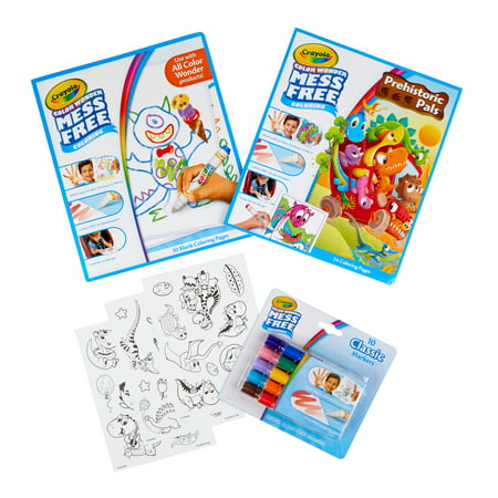 Crayola Color Wonder Prehistoric Pals Coloring Set, Art Kit for Kids, Holiday Toys for Girls & Boys, Beginner Child