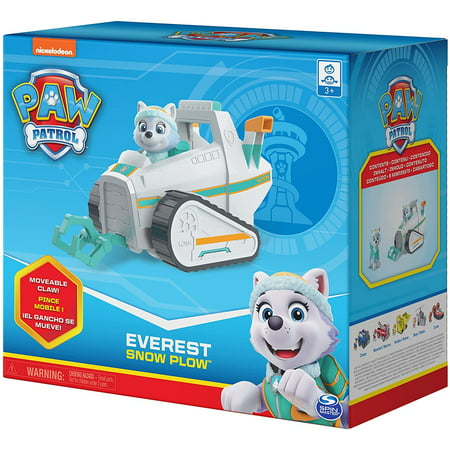 PAW Patrol, Everest???s Snow Plow Vehicle with Collectible Figure, for Kids Aged 3 and Up