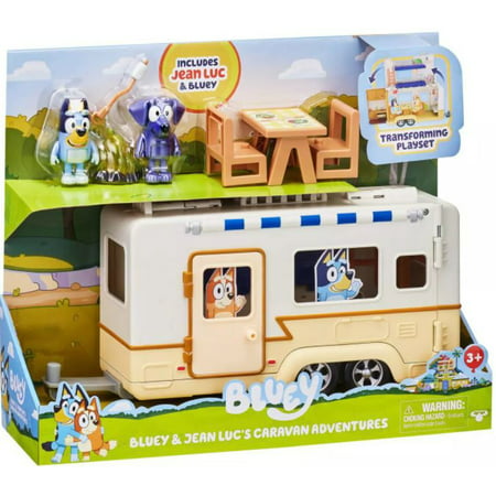 Bluey & Jean Luc's Caravan Adventures Playset