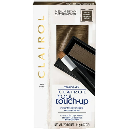 Clairol Root Touch-Up Temporary Hair Color Powder, Medium Brown, 40-60 ApplicationsMedium Brown,