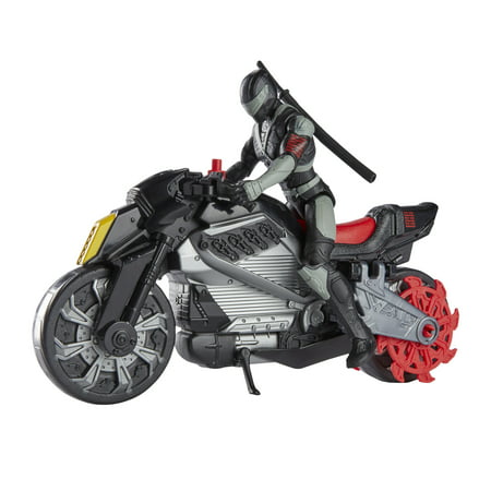 G.I. Joe Core Ninja Snake Eyes Motorcycle Vehicle Playset, 6 Pieces, Standard