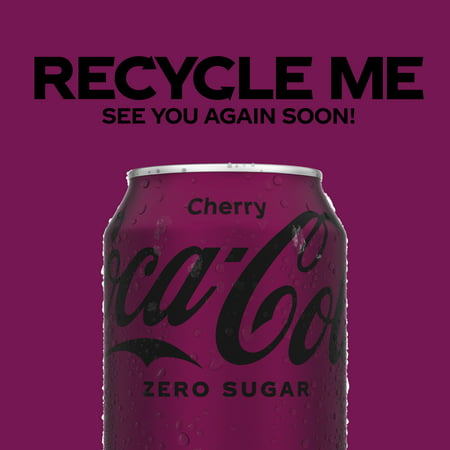 Coca-Cola Zero Cherry Diet Soda Soft Drink, 12 fl oz, 12 Pack