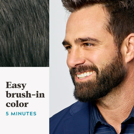 Just For Men Mustache and Beard Coloring for Gray Hair, M-45 Dark Brown, 3 PackDark Brown,