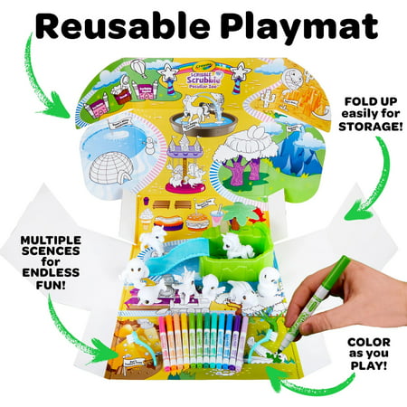 Crayola Scribble Scrubbie Peculiar Zoo Mess Free Playset, Kid Toys, Gift for Beginner Child, Arts & Crafts