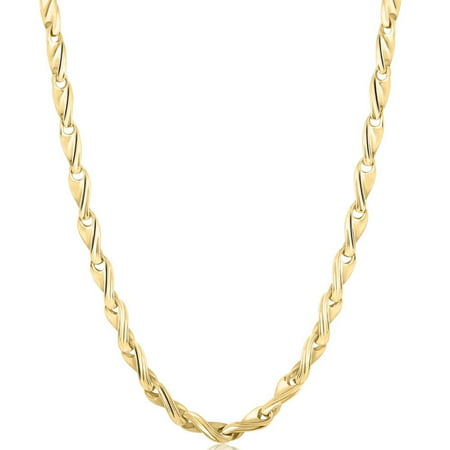 Solid 14k Yellow Gold Men's 22" Chain Necklace 50.9 Grams 4mm Thick