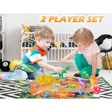 Amerteer Kids Crafts and Arts Dinosaur Painting Kit with Play Mat, Dinosaurs Toys Art and Craft for Boys Girls Age 4 5 6 7 8 Years Old, Fun DIY Kids Paint Birthday Gifts for Children Animal Set