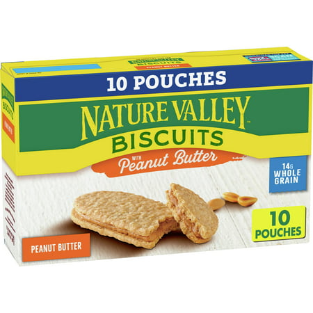Nature Valley Biscuit Sandwiches, Peanut Butter, 1.35 oz, 10 ct