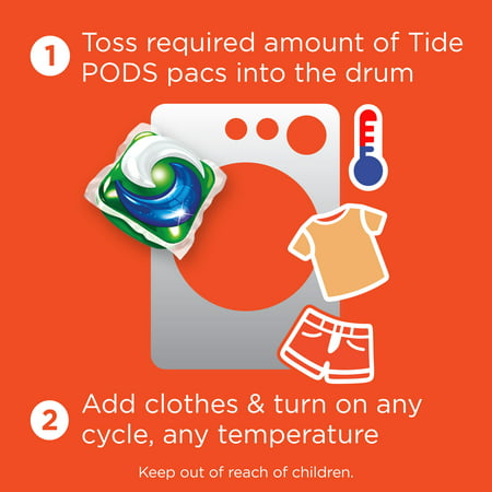 Tide Pods Plus Downy April Fresh, 73 Ct Laundry Detergent Pacs