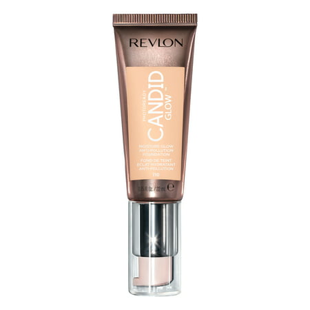 Revlon PhotoReady Candid Glow Moisture Glow Anti-Pollution Foundation, 110 Porcelain, 0.75 fl oz, Porcelain