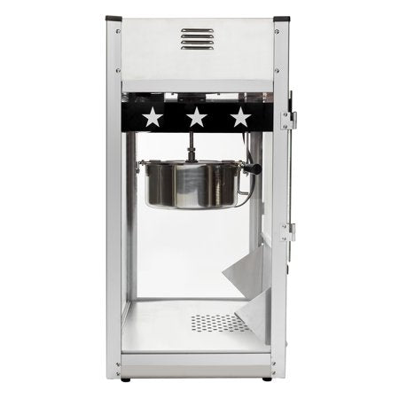 Olde Midway Commercial Popcorn Machine, Bar Style Popper with 12 Ounce Kettle, BlackBlack,
