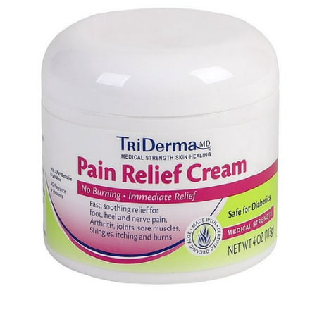 TriDerma MD Topical Pain Relief, 4% - 1.25% Strength Lidocaine / Menthol Cream 4 oz., 73041 - EACH