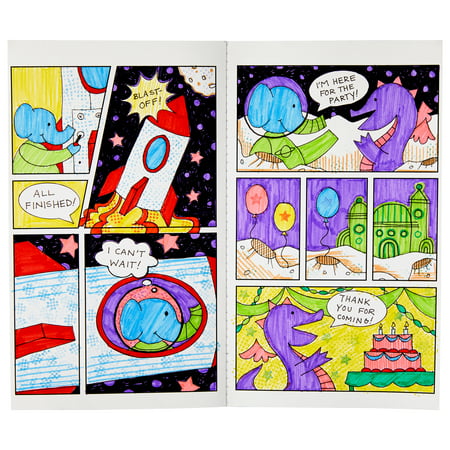 Smarts & Crafts Unisex Make Your Own Comic Book Studio Kit, 33 Pieces, Unisex, Kids & Teens