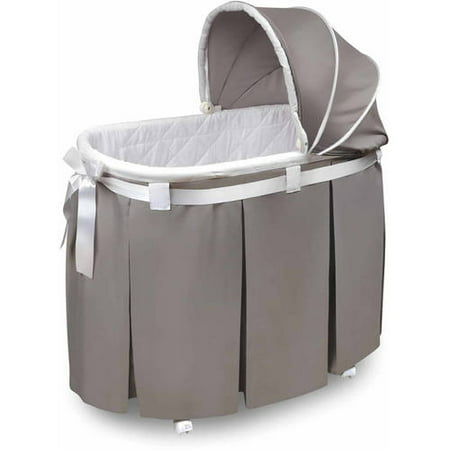 Badger Basket Wishes Oval Bassinet, GrayGray,