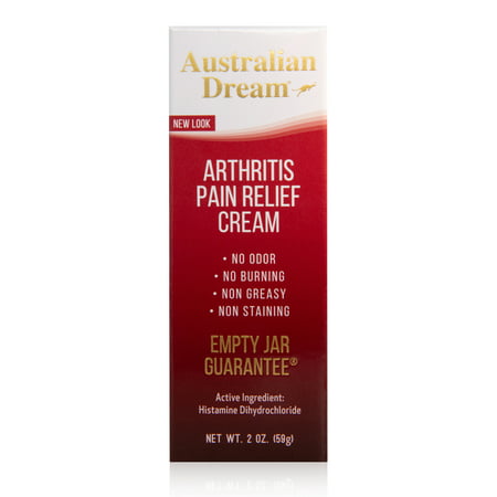 Australian Dream Arthritis Pain Relief Cream - For Muscle Aches or Back Pain - 2 Oz Tube, 2 Ounce Tube (Pack of 1)