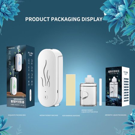 Haykey Essential Oil Diffusers,Aromatherapy Machine Charging Sprayer Household Machine Toilet Deodorant Air Purification, White