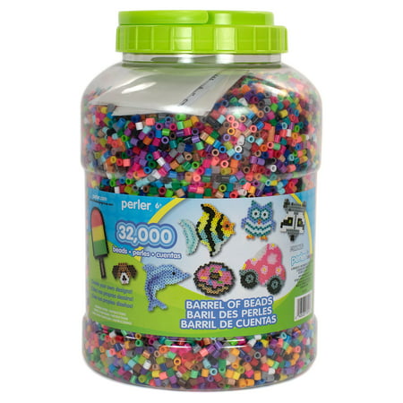 Perler Barrel of Beads, 32,000 Fuse Beads, Ages 6 and Up