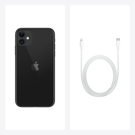 Straight Talk Apple iPhone 11, 64GB, Black- Prepaid Smartphone [Locked to Straight Talk], Black