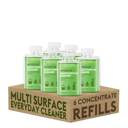DutyBox Interior 6 Refill Packs - Multi Surface Everyday Cleaner, All Purpose Household Cleaning Product. Multipurpose, Multi-Surface Products. Simple to Use, Just Add Water., Refills
