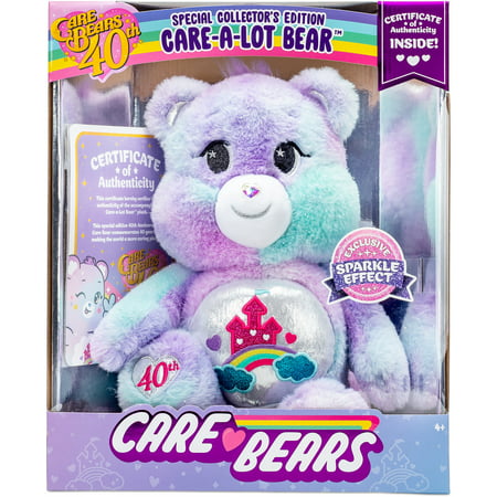 Care Bears Care A Lot Bear 40th Anniversary Plush - Special Collector's Edition