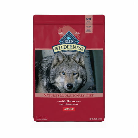 Blue Buffalo Wilderness High Protein Salmon Dry Dog Food for Adult Dogs, Grain-Free, 11 lb. Bag, 11 lbs