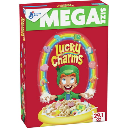 Lucky Charms Gluten Free Cereal with Marshmallows, 29.1 OZ Mega Size Box