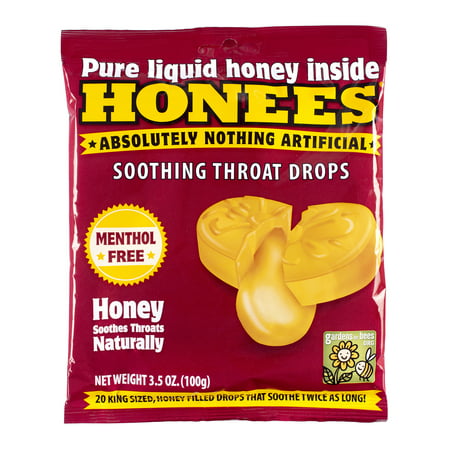 Honees Honey Soothing Throat Drops, 20 Count, 3.5 oz
