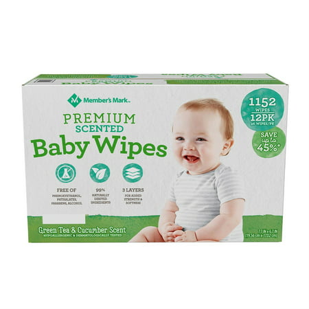 Member S Mark Premium Scented Baby Wipes (1152 Ct.) Wholesale, Cheap, Discount, Bulk (1 - Pack)