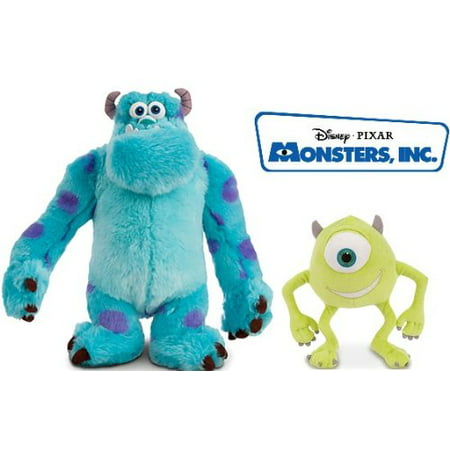 Disney Monsters Inc. University New Style Plush Doll Set Featuring Sully James P. "Sulley" Sullivan and Mike Wazowski Stuffed Animal Toys
